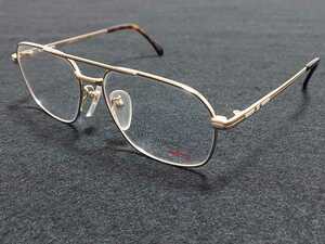 新品 S.T.Dupont エステーデュポン　メガネ　眼鏡　高級感　上品　フルリム　軽い　ツーブリッジ　ゴールド