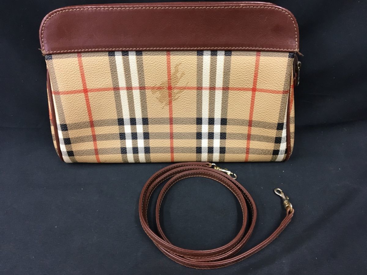 ヤフオク! -「バーバリー ノバチェック バッグ」(セカンドバッグ ...