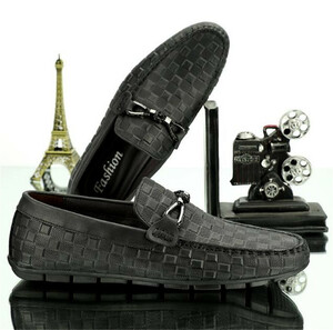  Loafer новый товар * мужской туфли без застежки джентльмен обувь обувь для вождения повседневная обувь ходить на работу посещение школы чёрный 27.5cm