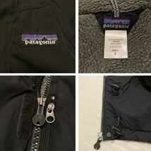 Sサイズ 極美品【2004・廃盤】patagonia メンズ・インファーノ ジャケット ( マットブラック × グレー ) シンチラMARS 生産終了モデル希少_画像5