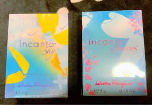 大幅値下げ！フルーティないい香り！インカント スカイ＆インカント チャーム フレグランススティック サルヴァトーレ フェラガモ