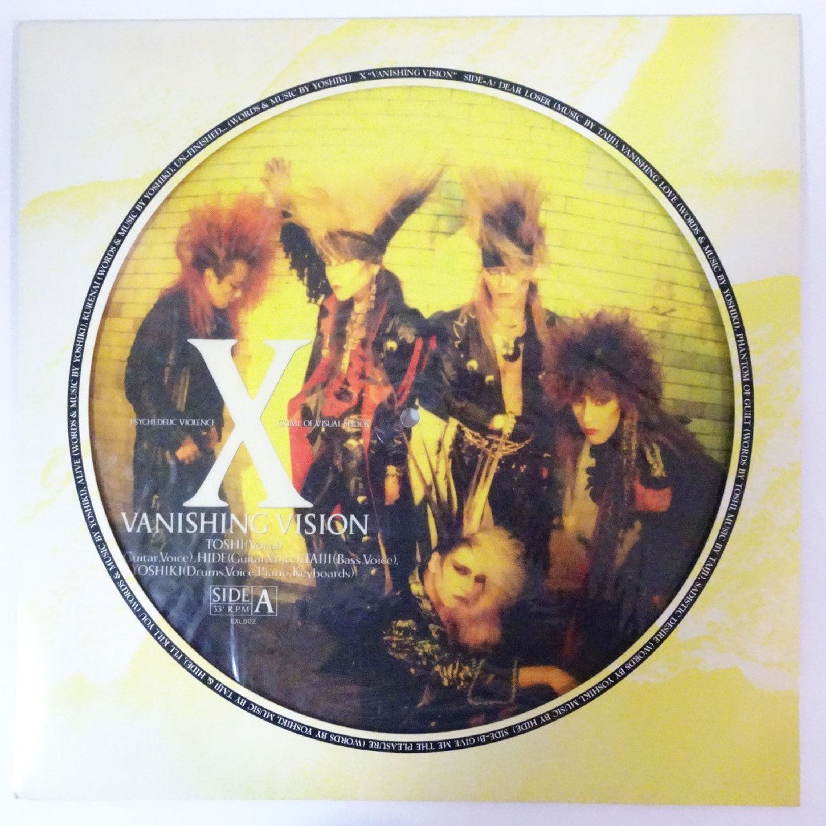 VANISHING VISION ソノシート付 ピクチャー盤LP X JAPAN   通販