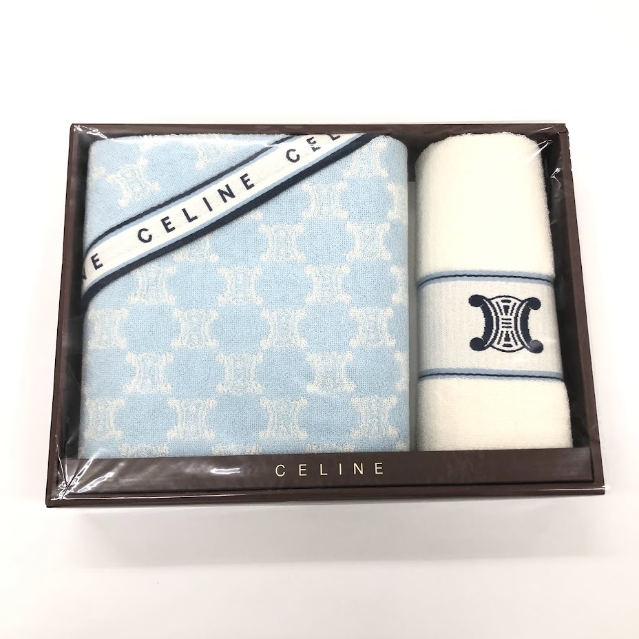 最大54%オフ! CELINE セリーヌ 白 ピンク ベージュ ウォッシュタオル