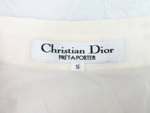 K306《クリスチャン ディオール》長袖 シャツ★C-TK-286★記載サイズ S★絹 100％★トップス★Christian Dior★_画像9