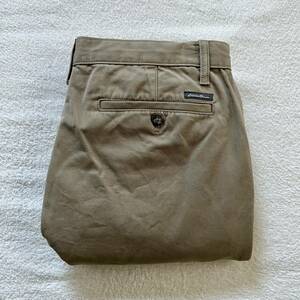 Eddie Bauer エディーバウアー トラウザーズ パンツ ベージュ チノパン スラックス 34 XL 大きいサイズ ワークパンツ