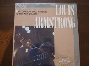 LOUIS ARMSTRONG / DO YOU KNOW WHAT IT MEANS TO MISS NEW ORLEANS? LIVE 837 919-1 未開封