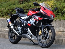 新品 WR’S GSX-R125/GSX-S125 2022～ (8BJ-DL32D) ラウンド(真円)タイプ フルエキ 焼き色チタンサイレンサー LS3140JM ダブルアールズ_画像3