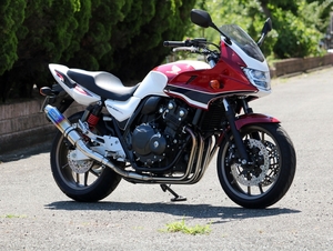 新品 WR’S 2018年~ CB400SF・SB【2BL-NC42】用 スリップオン Sラウンド チタン焼き色タイプ BK1460JM ダブルアールズ マフラー ホンダ