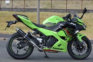 新品 ビームス NINJA400/Z400 (2BL-EX400G/8BL-EX400L)用 R-EVO スリップオン カーボンサイレンサー 政府認証 G432-53-P2J BEAMS マフラー