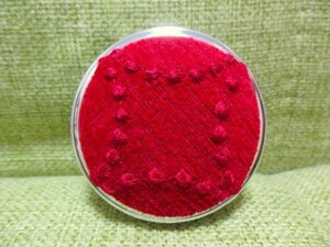  mina perhonen tambourine compact type pill case red small articles go in hand made 