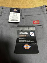 Dickies ディッキーズ FLAT FRONT WORK PANT フラット フロント ワークパンツ レギュラー ストレッチ30inc ヘザーグレー_画像2