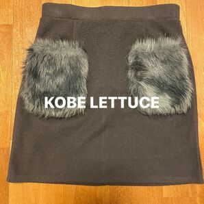 KOBE LETTUCEフェイクファーポケットミニスカート