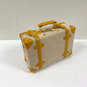* retro способ чемодан * сумка "Boston bag" текстильный 32×22×12 /USED Я*