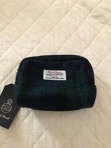 新品 タグ付き HARRIS TWEED ハリスツイード ポーチ 【土日月限定クーポンご利用で1000円】