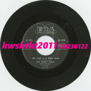 45-1007★The Merry Macs, Buddy Bregman & Orchestra (Chorus Directed by Bill Thompson)　The Lord is a Busy Man/Boom I'm in Clover