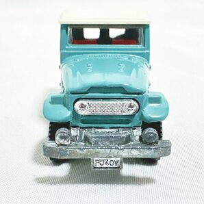 激レア tomica トミカ 黒箱 No.2 TOYOTA LAND CRUISER 1/60 トヨタ ランドクルーザー 水色 旧ホイール? 日本製 美品 絶版 ミニカーの画像5