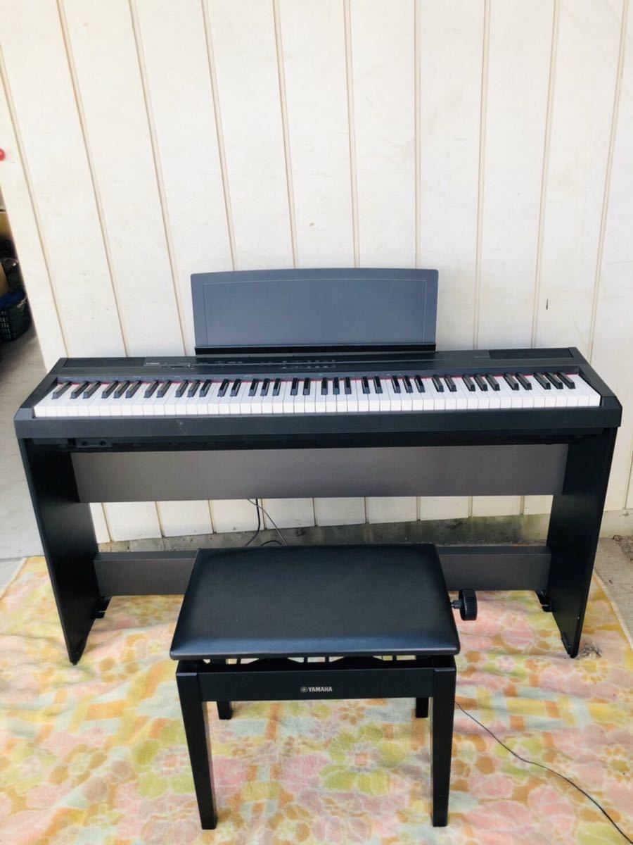 YAMAHA DIGITAL PIANO P-105 電子ピアノ クロススタンド付き S6326595