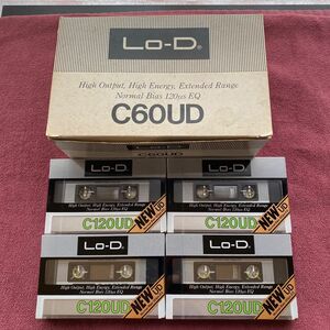 日立LoｰDC120UD カセットテープx4本　C60の箱付き