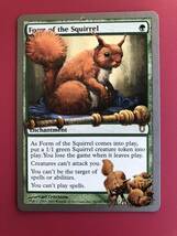 【AG-MTG】《Form of the Squirrel》[UNH] 英語版　1枚　マジックザギャザリング_画像1