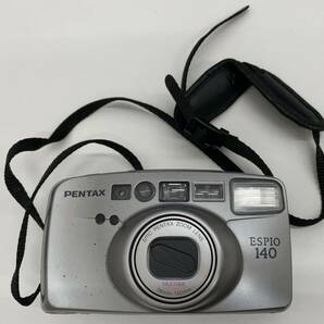 #472 PENTAX ペンタックス ESPIO140 エスピオ シルバー コンパクトフィルムカメラ ソフトケース付き フィルム無しの画像1