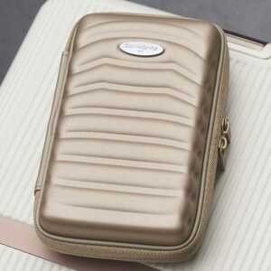 Samsonite サムソナイト スーツケース型マルチポーチ Champagne Gold 新品 未開封品 未使用品