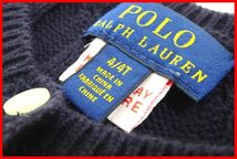 2301☆SE-354☆POLO RALPH LAUREN　ポロラルフローレン　 カーディガン　キッズ　 4/4T　中古_画像9