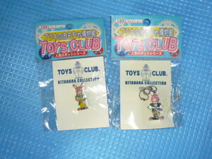 A rare goods ** unused * north ... tin plate. toy. museum [TOYS CLUB/ toys Club ] happy ba knee pin badge . key chain. 2 point 