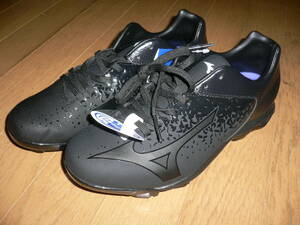 Новый Mizuno Baseball Point Spike Wave Select Nine 11GP1922 00 Black X Black 24.5cm см Черный/Черный MIZUNO WAVE SELECT NINE