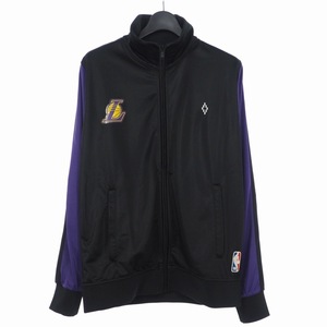 未使用品 マルセロバーロン マルセロブロン MARCELO BURLON × エヌビーエー NBA LA Lakers Track Jacket M ブラック