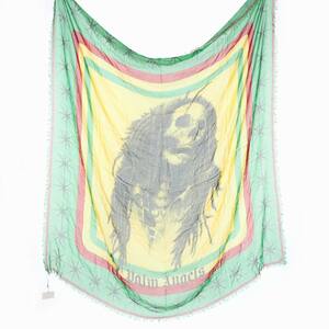 未使用品 パームエンジェルス PALM ANGELS RASTAFARI SKULL PASHMINA ラスタカラー スカル ストール マルチカラー PMMA001F161570148888