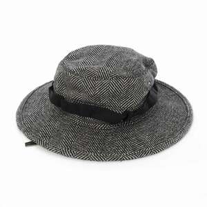 パームエンジェルス PALM ANGELS HERRINGBONE SAMPEI HAT ヘリンボーン ウール ハット 帽子 M 黒 ブラック PMLA003F161060551000