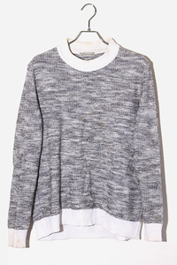 WRAPINKNOT ラッピンノット ウール混 クルーネック ニット 3 GRAY グレー WK16AW-P023M /◆ メンズ