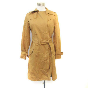 e Spee Be SPB trench coat spring coat long height liner attaching belt attaching M tea color Brown /HO33 lady's 