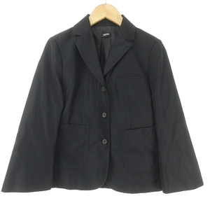 ジルサンダー JIL SANDER NAVY シングル テーラード ジャケット ブレザー 3B 36 紺 ネイビー IBO33 0106 レディース