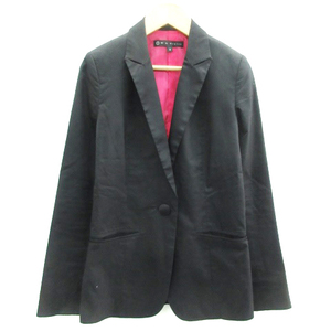  Manics manics mc tailored jacket middle height single button total lining 2 black black /YM1 lady's 