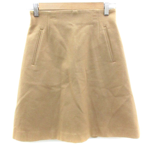  slow b Iena SLOBE IENA flair skirt knee height wool 38 Brown tea /YM16 lady's 