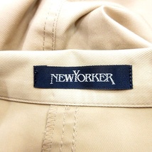 ニューヨーカー NEWYORKER ジャケット トライアングルカラー 七分袖 9AR ベージュ /AU ■MO レディース_画像6
