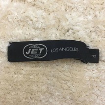 ジェットロサンゼルス JET LOS ANGELES カーディガン ニット ショールカラー ロゴ ボア もこもこ 長袖 4 ベージュ 紺 ネイビー レディース_画像5