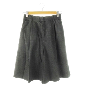 k Miki .k Kumikyoku KUMIKYOKU pants half Short wide s car cho tuck thousand bird ..2 charcoal gray /CK9 * lady's 