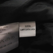 レディラックルカ LADY LUCK LUCA ギャザースカート ひざ丈 ストライプ 黒 ブラック /AU ■MO レディース_画像5