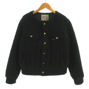  Lee LEE STORM RIDER jacket no color boa corduroy switch . with cotton black black M lady's 