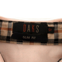 ダックス DAKS ポロシャツ 半袖 SLIM FIT ロゴ刺繍 ピンク 12 レディース_画像8