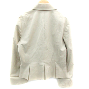 アンクライン ANNE KLEIN ステンカラージャケット ミドル丈 10 ベージュ /YM5 レディースの画像2