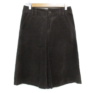 MK Michel Klein MK MICHEL KLEIN corduroy pants culotte short pants short bread shorts 38 tea Brown lady's 