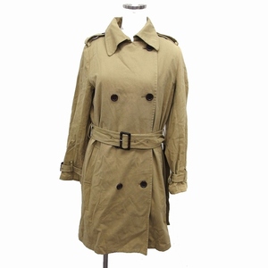  Rodeo Crowns Rodeo Crowns trench coat outer long height double button liner cotton plain S khaki /FT3 lady's 