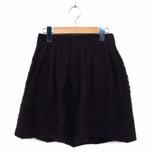 lapis Luce pa- Beams LAPIS LUCE PER BEAMS skirt flair Mini moheya. wool . tweed tuck back Zip 36