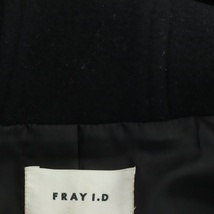 フレイアイディー FRAY I.D ミディアムダッフルコート アウター フード フェイクファー 0 黒 ブラック /DF ■OS レディース_画像7