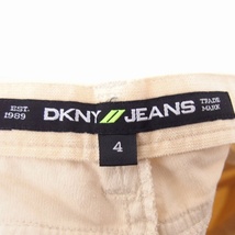 ダナキャランニューヨーク DKNY パンツ フレアパンツ コットン シンプル 4 アイボリー 白 /KT4 レディース_画像3