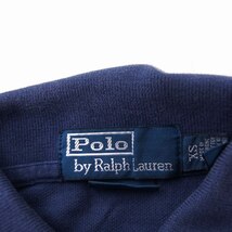 ポロ バイ ラルフローレン Polo by Ralph Lauren 国内正規品 ポロシャツ 半袖 カスタムフィット 綿 XS ネイビー 紺 /FT10 レディース_画像3