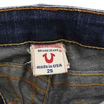 トゥルーレリジョン TRUE RELIGION デニムパンツ ジーンズ ダメージ加工 25 インディゴ /MF ■OS レディース_画像3